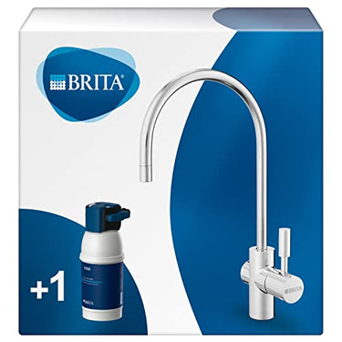 BRITA Wasserfilter Wasserhahn mypure P1 – Wasserfiltersystem inkl. Wasserfilter Wasserhahn, Montagekit & BRITA P1000 Wasserfilter – reduziert Kalk, Metalle, Chlor und geschmacksstörende Stoffe im Sale